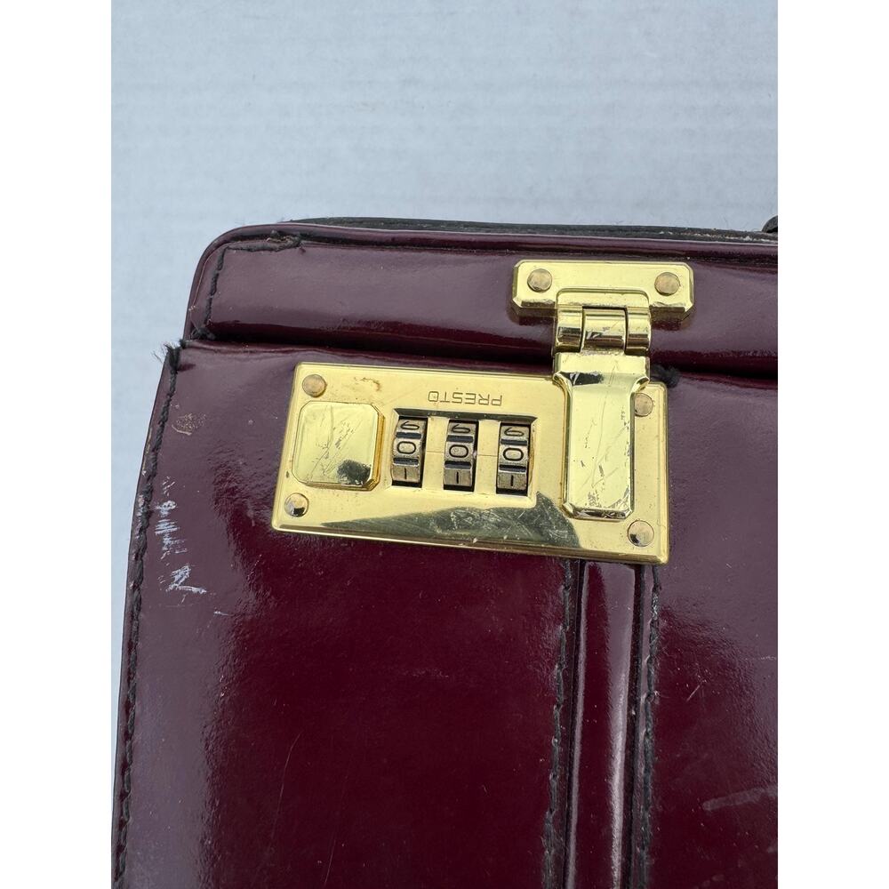 Top Grain Leather Bag Vintage leather briefcase lawyer doctor pilot document - Picture 3 of 16